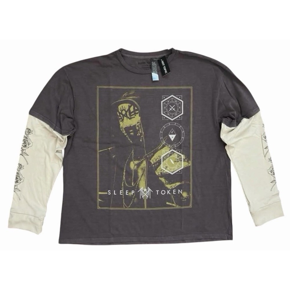Hot Topic Sleep Token Vessel Icons Long Sleeve LS Twofer Size XL